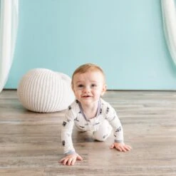 Zippered Footie In Raccoon -Kyte baby Store kyte baby zippered footies zippered footie in raccoon 32715421614191