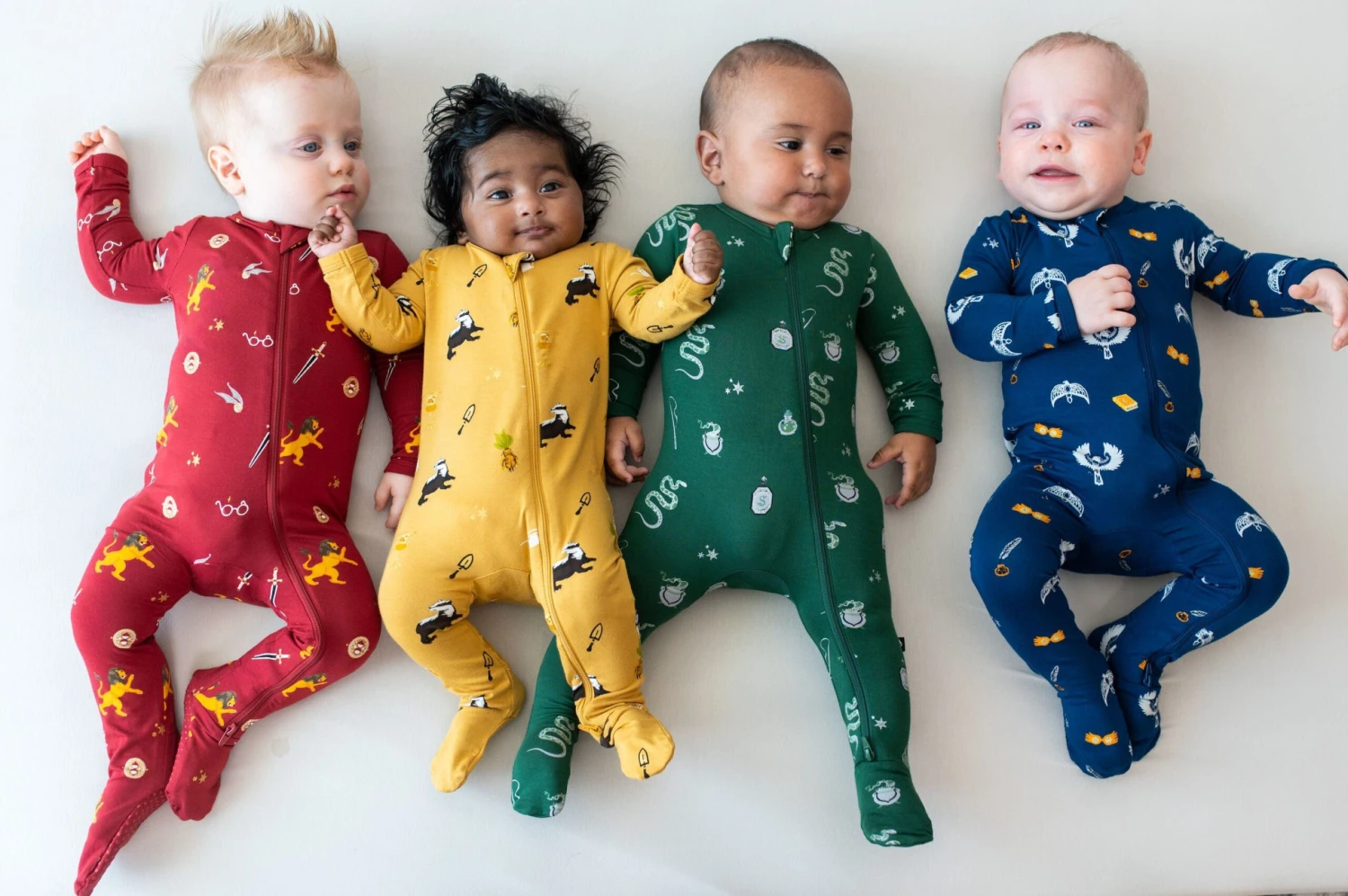 Zippered Footie In Ravenclaw™ 4 Zippered Footie In Ravenclaw™ - Image 4