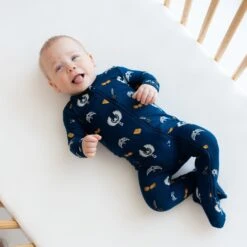 Zippered Footie In Ravenclaw™ 8 Zippered Footie In Ravenclaw™ -Kyte baby Store kyte baby zippered footies zippered footie in ravenclaw 32475965915247