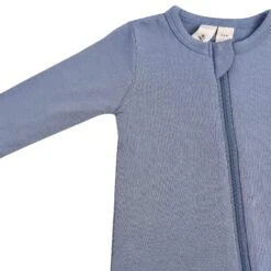 Zippered Footie In Slate 10 Zippered Footie In Slate -Kyte baby Store kyte baby zippered footies zippered footie in slate 30040634589295