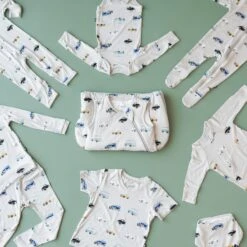 Zippered Footie In Vintage Cars 9 Zippered Footie In Vintage Cars -Kyte baby Store kyte baby zippered footies zippered footie in vintage cars 32562806751343