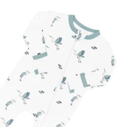 Zippered Romper In Blue Heron 10 Zippered Romper In Blue Heron -Kyte baby Store kyte baby zippered rompers zippered romper in blue heron 32715361321071