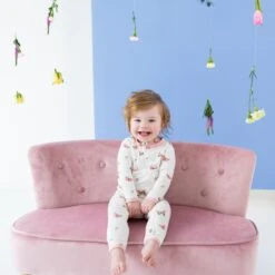 Zippered Romper In Butterfly -Kyte baby Store kyte baby zippered rompers zippered romper in butterfly 31993098207343