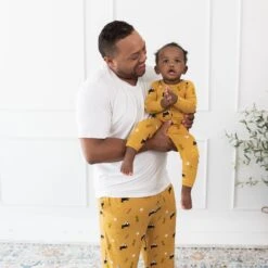 Zippered Romper In Hufflepuff™ -Kyte baby Store kyte baby zippered rompers zippered romper in hufflepuff 32475970666607