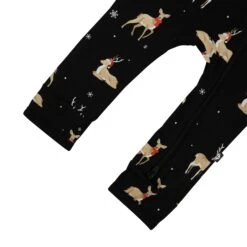 Zippered Romper In Midnight Deer -Kyte baby Store kyte baby zippered rompers zippered romper in midnight deer 32700354396271