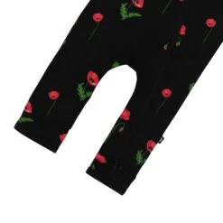 Zippered Romper In Midnight Poppies -Kyte baby Store kyte baby zippered rompers zippered romper in midnight poppies 32531558826095